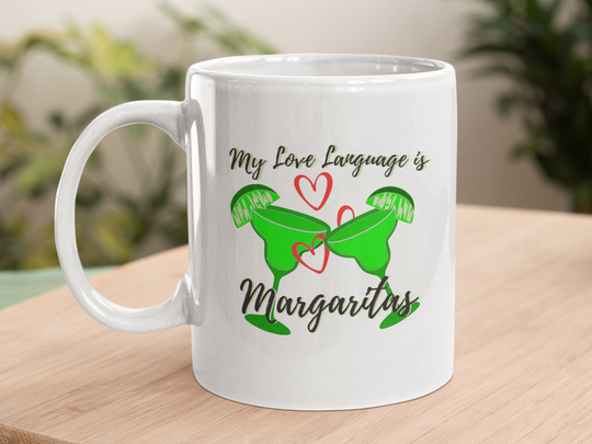 MUG and COASTER - Margarita Love Language 15oz WHITE